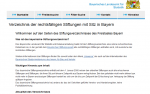 Screenshot Stiftungsverzeichnis Bayern