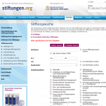 Screenshot Stiftungen.org
