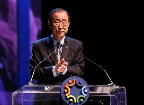 Portrait von Ban Ki-Moon beim World Humanitarian Summit