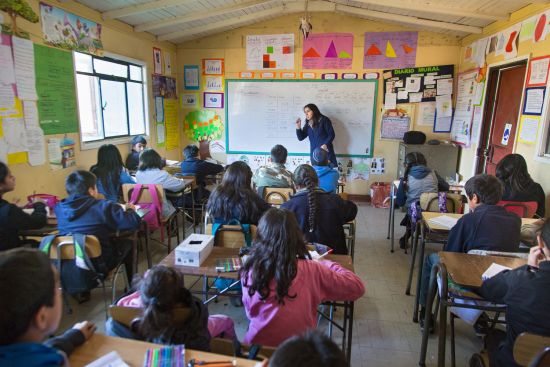 Schule für Kinder der Mapuche in Temuco, Chile.