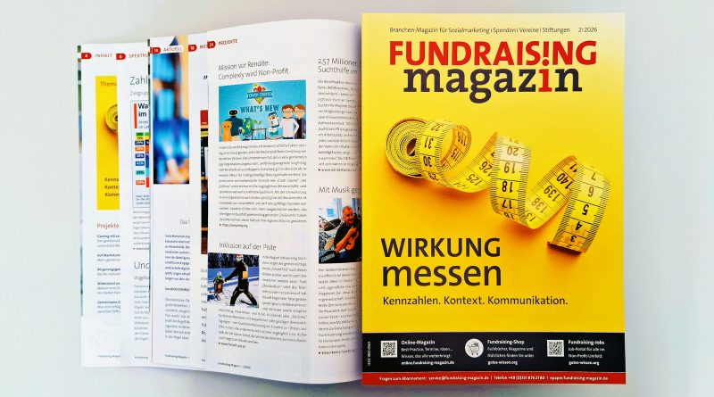 Fundraising-Magazin Ausgabe 2-2026 Wirkungsmessung