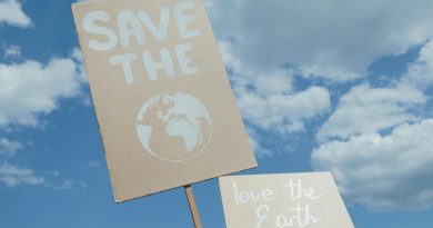 Schilder bei Klimaschutz-Demo