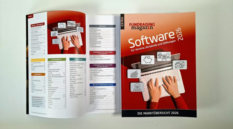Extra-Heft des Fundraising-Magazins: Software für Vereine, Verbände und Stiftungen - die Marktübersicht 2026
